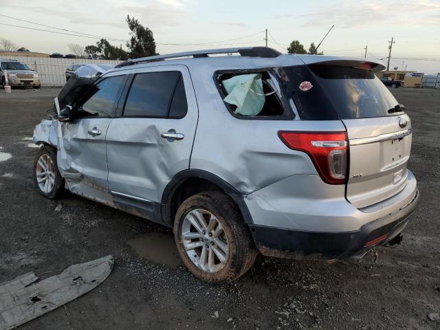 1FM5K7D86EGB89515 - 2014 FORD EXPLORER XLT SILVER photo 2