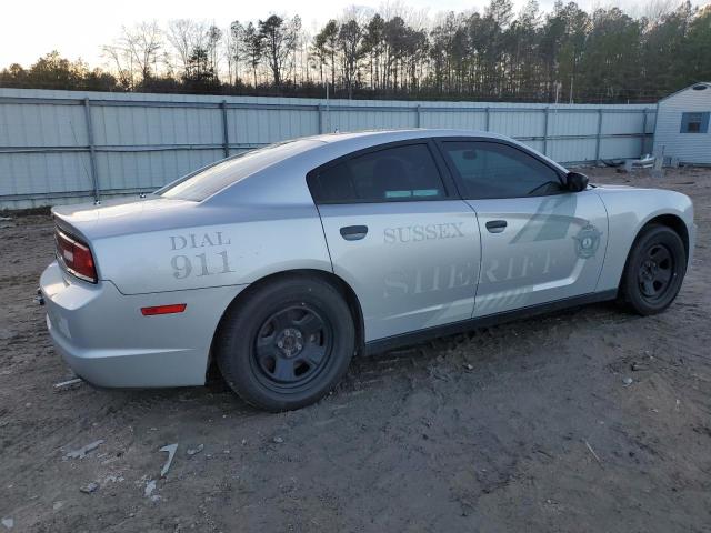 2C3CDXAT4EH366909 - 2014 DODGE CHARGER POLICE SILVER photo 3