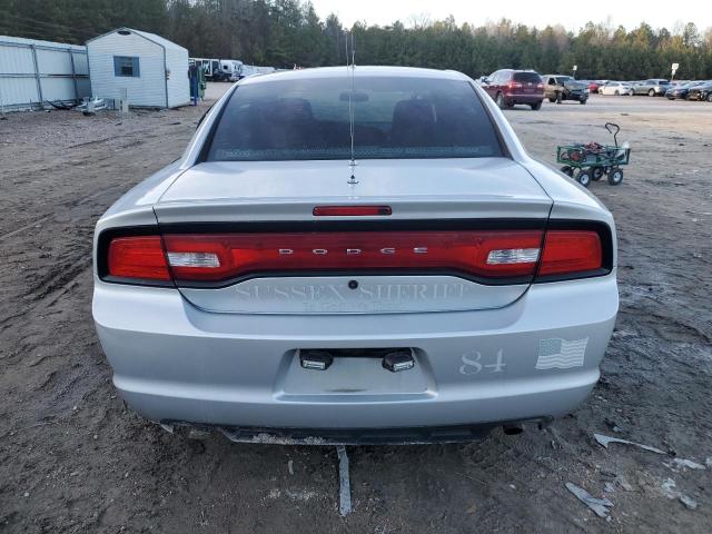 2C3CDXAT4EH366909 - 2014 DODGE CHARGER POLICE SILVER photo 6