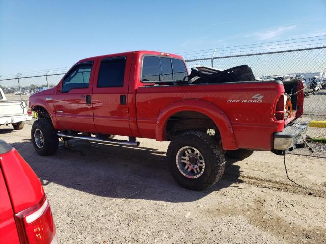 1FTSW21P37EA92460 - 2007 FORD F250 SUPER DUTY RED photo 2