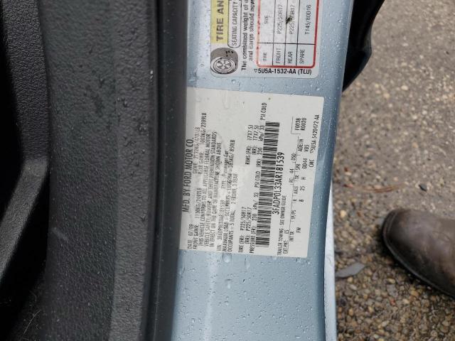 3FADP0L33AR181539 - 2010 FORD FUSION HYBRID BLUE photo 12