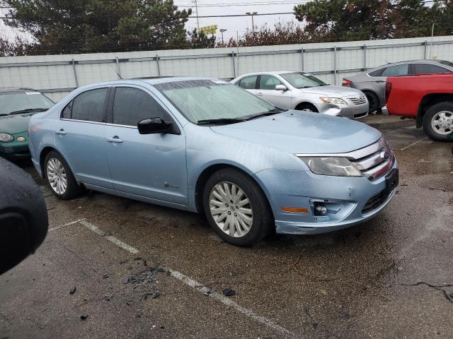 3FADP0L33AR181539 - 2010 FORD FUSION HYBRID BLUE photo 4