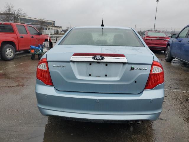 3FADP0L33AR181539 - 2010 FORD FUSION HYBRID BLUE photo 6