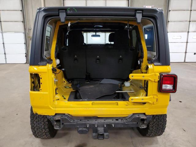 1C4HJXDN3MW532246 - 2021 JEEP WRANGLER U SPORT YELLOW photo 6