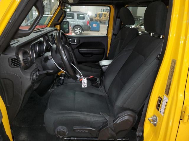 1C4HJXDN3MW532246 - 2021 JEEP WRANGLER U SPORT YELLOW photo 7