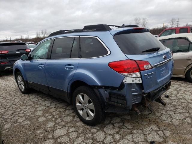 4S4BRCJC7B3421056 - 2011 SUBARU OUTBACK 2.5I LIMITED BLUE photo 2