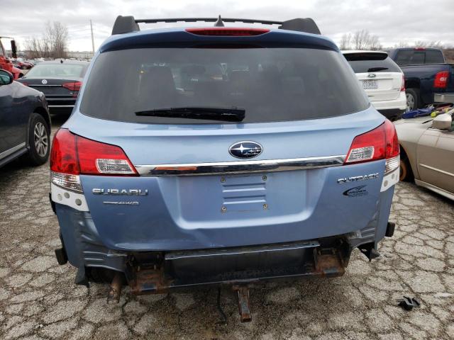 4S4BRCJC7B3421056 - 2011 SUBARU OUTBACK 2.5I LIMITED BLUE photo 6