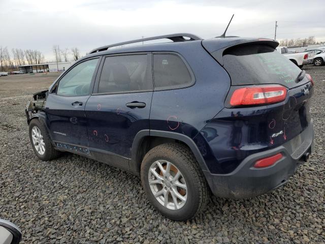 1C4PJMAB2GW166434 - 2016 JEEP CHEROKEE SPORT BLUE photo 2