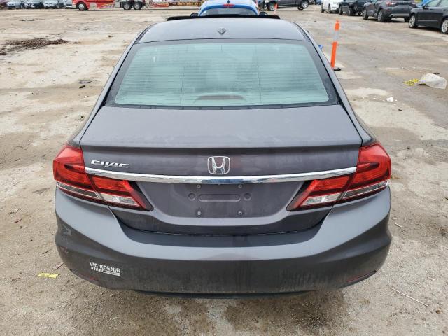19XFB2F91EE053696 - 2014 HONDA CIVIC EXL გრაფიტი ფოტო 6