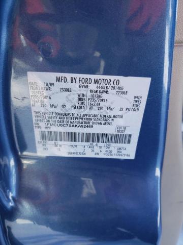 1FMCU0C7XAKA92469 - 2010 FORD ESCAPE XLS BLUE photo 12