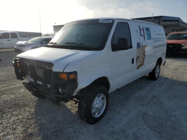 1FTNE1EWXDDA58223 - 2013 FORD ECONOLINE WHITE photo 1