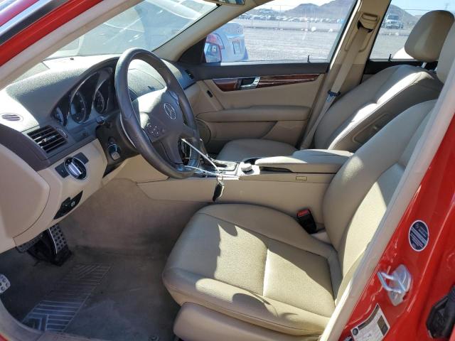 WDDGF5EB5BA513090 - 2011 MERCEDES-BENZ C 300 RED photo 7