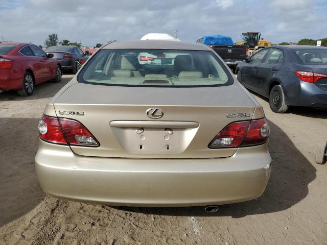 JTHBA30G345048751 - 2004 LEXUS ES 330 BEIGE photo 6