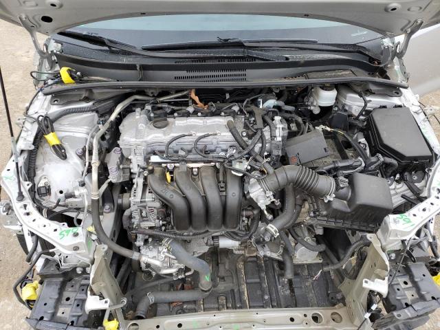 5YFEPMAE7MP256344 - 2021 TOYOTA COROLLA LE SILVER photo 11