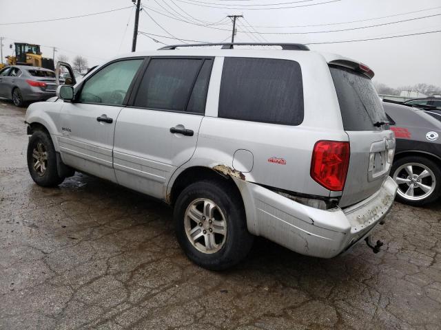 2HKYF18603H523509 - 2003 HONDA PILOT EXL SILVER photo 2