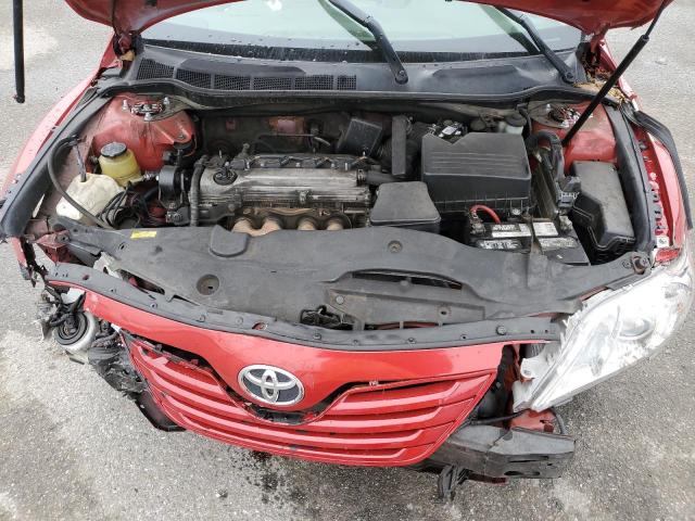 4T1BE46K87U035801 - 2007 TOYOTA CAMRY CE RED photo 11