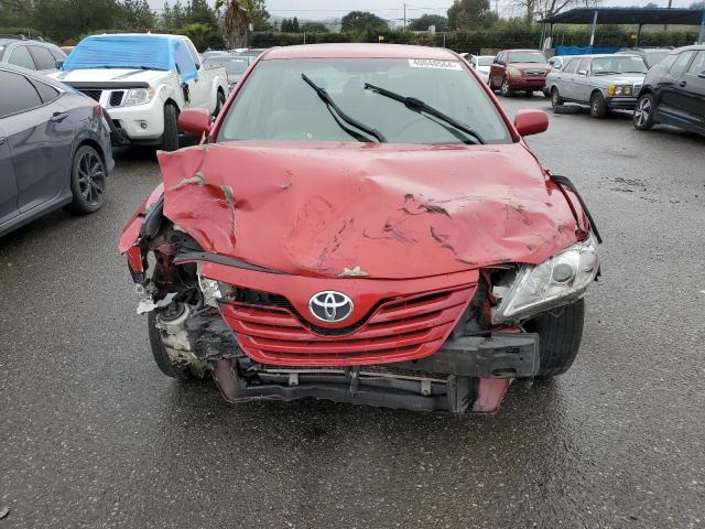 4T1BE46K87U035801 - 2007 TOYOTA CAMRY CE RED photo 5