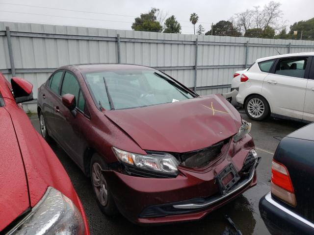 19XFB2E51EE068617 - 2014 HONDA CIVIC LX BURGUNDY photo 4