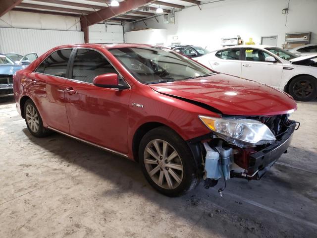 4T1BD1FK0CU058453 - 2012 TOYOTA CAMRY HYBRID RED photo 4