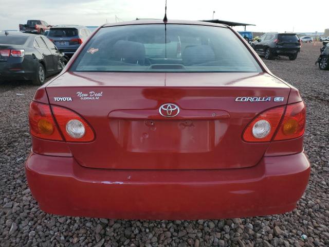 1NXBR32EX4Z252650 - 2004 TOYOTA COROLLA CE RED photo 6