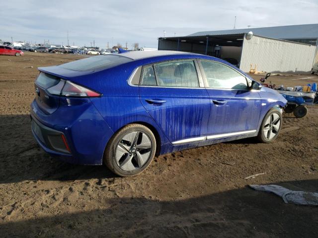 KMHC05LC5LU227693 - 2020 HYUNDAI IONIQ LIMITED BLUE photo 3