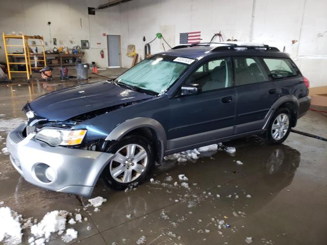 4S4BP61C557303558 - 2005 SUBARU LEGACY OUTBACK 2.5I BLUE photo 1