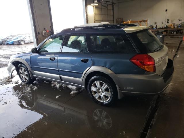 4S4BP61C557303558 - 2005 SUBARU LEGACY OUTBACK 2.5I BLUE photo 2