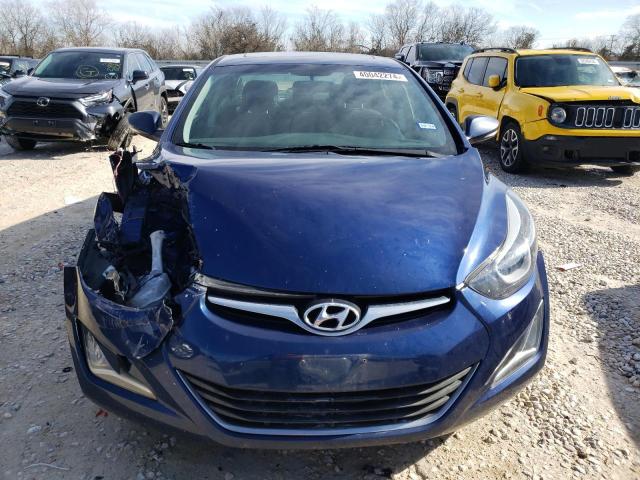 5NPDH4AE9GH675404 - 2016 HYUNDAI ELANTRA SE BLUE photo 5