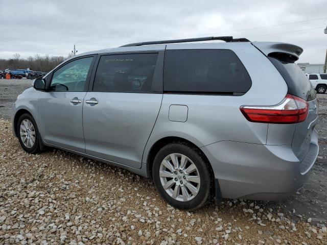 5TDDK3DC6FS110686 - 2015 TOYOTA SIENNA XLE SILVER photo 2