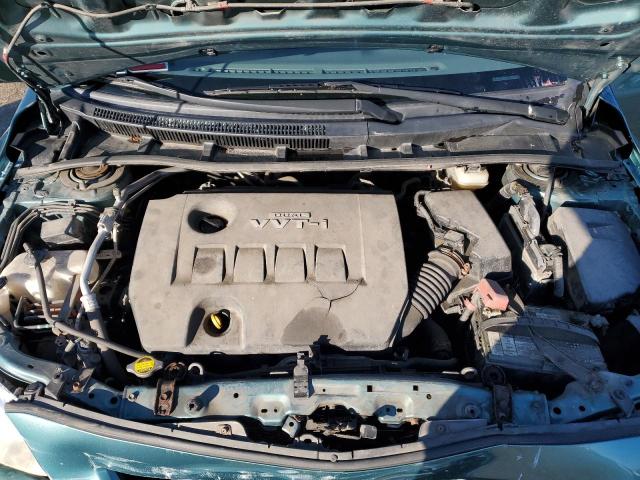 JTDBL40E19J042056 - 2009 TOYOTA COROLLA BASE TEAL photo 11