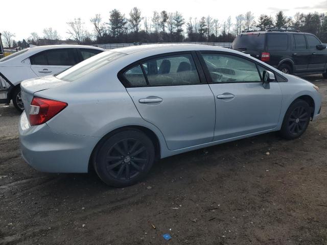 19XFB2F88CE314875 - 2012 HONDA CIVIC EX BLUE photo 3