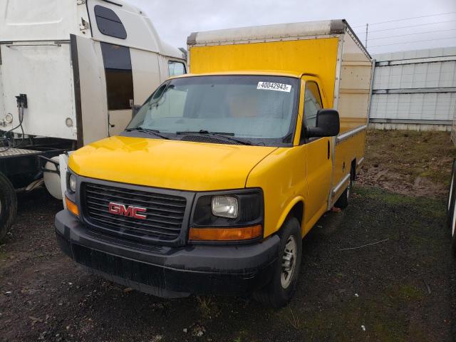 1GD072CAXD1900444 - 2013 GMC SAVANA CUTAWAY G3500 YELLOW photo 1