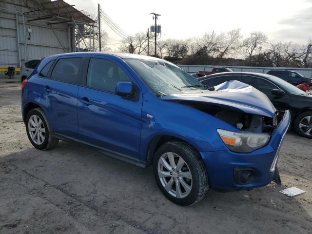 4A4AP3AU0FE003441 - 2015 MITSUBISHI OUTLANDER ES BLUE photo 4