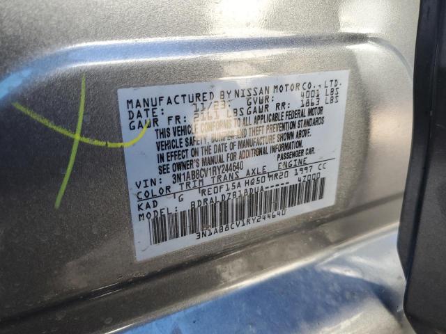 3N1AB8CV1RY244640 - 2024 NISSAN SENTRA SV CHARCOAL photo 12