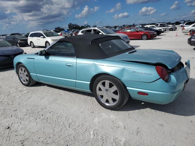 1FAHP60A92Y116513 - 2002 FORD THUNDERBIR TURQUOISE photo 2