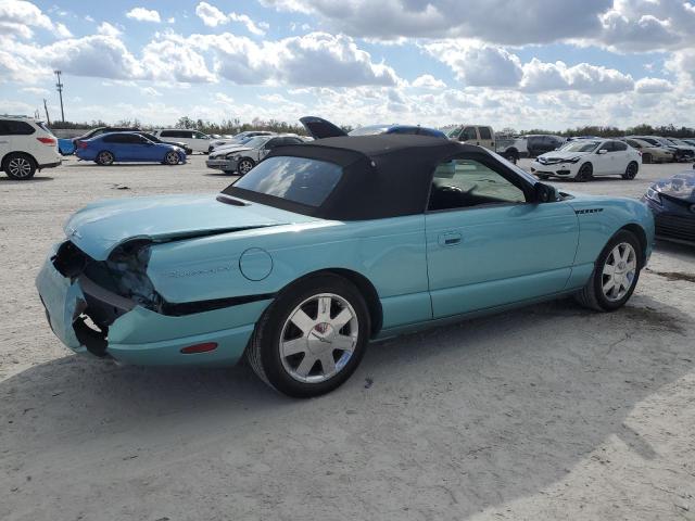 1FAHP60A92Y116513 - 2002 FORD THUNDERBIR TURQUOISE photo 3