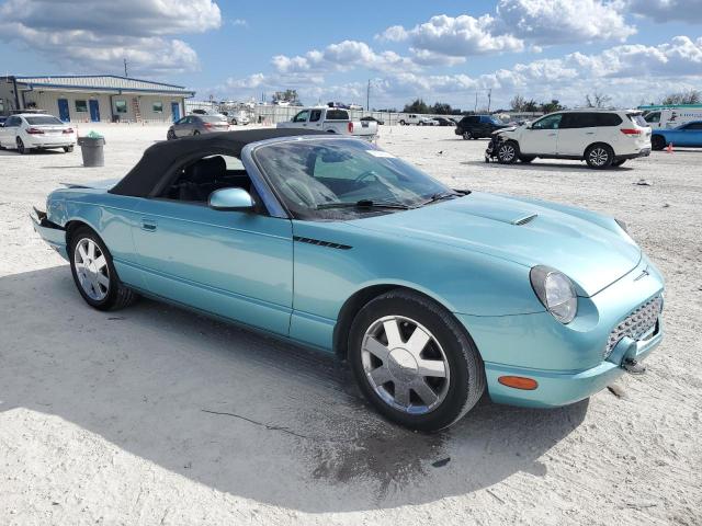 1FAHP60A92Y116513 - 2002 FORD THUNDERBIR TURQUOISE photo 4
