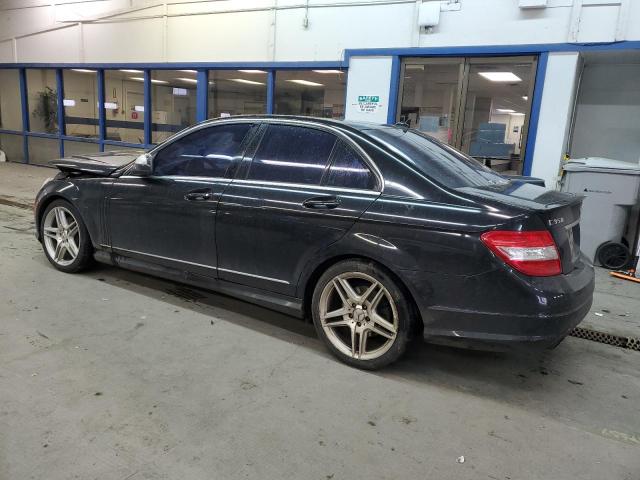 WDDGF56X58F015218 - 2008 MERCEDES-BENZ C 350 BLACK photo 2