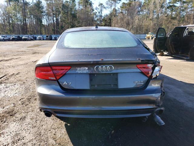 WAU3GAFC0DN144279 - 2013 AUDI A7 PRESTIGE GRAY photo 6