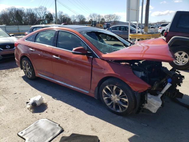 5NPE34AB8FH191764 - 2015 HYUNDAI SONATA SPORT ORANGE photo 4