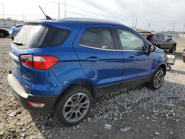 MAJ6S3KL7LC315206 - 2020 FORD ECOSPORT TITANIUM BLUE photo 3