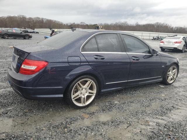 WDDGF4HB4CR219463 - 2012 MERCEDES-BENZ C 250 BLUE photo 3