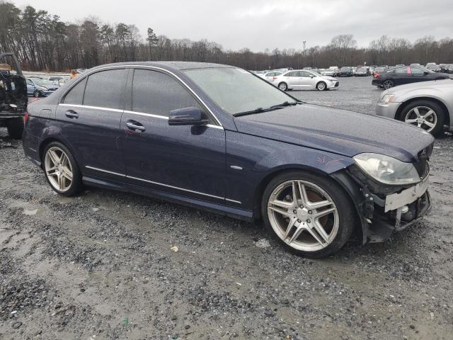 WDDGF4HB4CR219463 - 2012 MERCEDES-BENZ C 250 BLUE photo 4