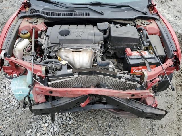 4T1BF3EK0AU107106 - 2010 TOYOTA CAMRY BASE RED photo 11