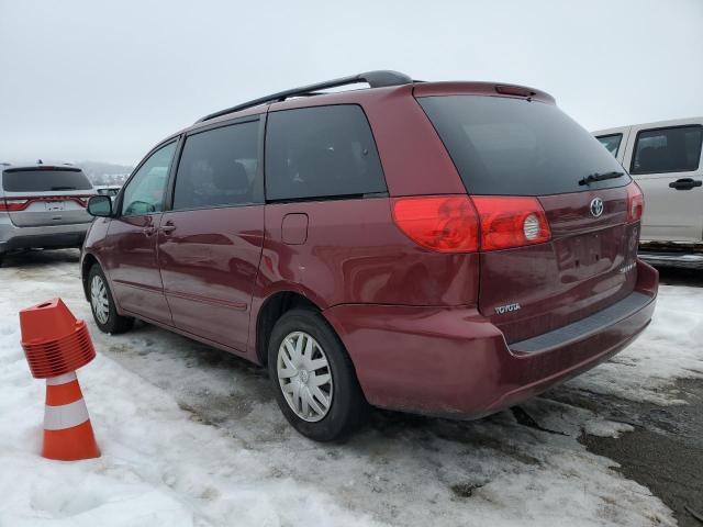 5TDZK23C18S122698 - 2008 TOYOTA SIENNA CE MAROON photo 2