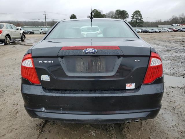 3FAHP0HA7CR242922 - 2012 FORD FUSION SE BLACK photo 6