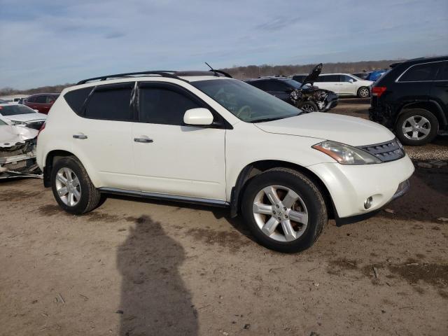 JN8AZ08W67W656704 - 2007 NISSAN MURANO SL WHITE photo 4