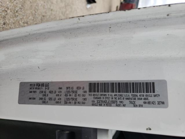 3C6TRVAG5JE155879 - 2018 RAM PROMASTER 1500 STANDARD WHITE photo 12