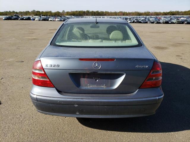 WDBUF82J04X121451 - 2004 MERCEDES-BENZ E 320 4MATIC BLUE photo 6