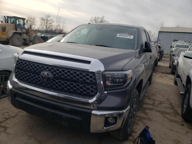 5TFUW5F1XKX787224 - 2019 TOYOTA TUNDRA DOUBLE CAB SR/SR5 GRAY photo 1